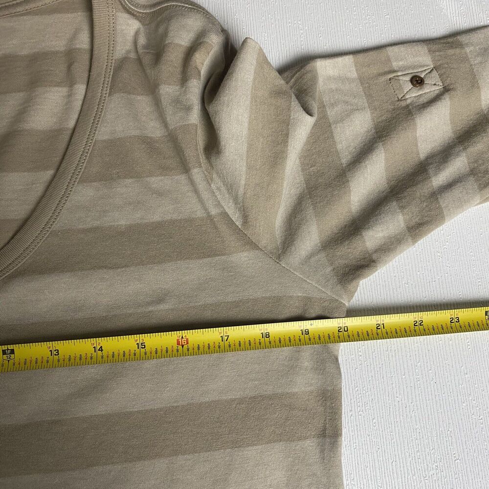 The North Face Woman’s Striped 3/4 Sleeve Shirt Top Size Large. - Picture 7 of 8